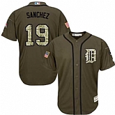 Detroit Tigers #19 Anibal Sanchezn Green Salute to Service Stitched Baseball Jersey Jiasu,baseball caps,new era cap wholesale,wholesale hats
