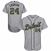 Detroit Tigers #24 Miguel Cabrera Gray Flexbase Collection 2016 Memorial Day Stitched Baseball Jersey Jiasu,baseball caps,new era cap wholesale,wholesale hats