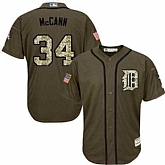 Detroit Tigers #34 James McCann Green Salute to Service Stitched Baseball Jersey Jiasu,baseball caps,new era cap wholesale,wholesale hats