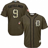 Detroit Tigers #9 Nick Castellanos Green Salute to Service Stitched Baseball Jersey Jiasu,baseball caps,new era cap wholesale,wholesale hats