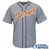 Detroit Tigers Blank Gray Camo Cool Base Stitched Baseball Jersey Jiasu,baseball caps,new era cap wholesale,wholesale hats