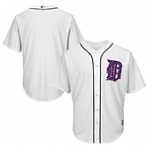 Detroit Tigers Blank White 2016 Fashion Stars & Stripes Flexbase Stitched Baseball Jersey Jiasu,baseball caps,new era cap wholesale,wholesale hats