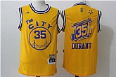 Golden State Warriors #35 Durant Gold Throwback The City Stitched NBA Jersey,baseball caps,new era cap wholesale,wholesale hats