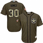 Houston Astros #30 Carlos Gomez Green Salute to Service Stitched Baseball Jersey Jiasu,baseball caps,new era cap wholesale,wholesale hats