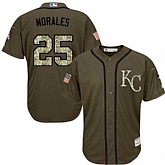 Kansas City Royals #25 Kendrys Morales Green Salute to Service Stitched Baseball Jersey Jiasu,baseball caps,new era cap wholesale,wholesale hats
