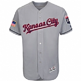 Kansas City Royals Blank Gray 2016 Fashion Stars & Stripes Flexbase Stitched Baseball Jersey Jiasu,baseball caps,new era cap wholesale,wholesale hats