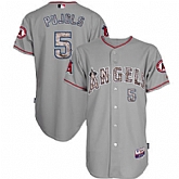 Los Angeles Angels Of Anaheim #5 Albert Pujols Gray Camo Cool Base Stitched Baseball Jersey Jiasu,baseball caps,new era cap wholesale,wholesale hats