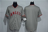 Los Angeles Angels Of Anaheim Blank Gray New Cool Base Stitched Baseball Jersey,baseball caps,new era cap wholesale,wholesale hats
