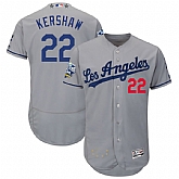 Los Angeles Dodgers #22 Clayton Kershaw Gray 2016 All Star Flexbase Collection Signature Stitched Jersey Jiasu,baseball caps,new era cap wholesale,wholesale hats