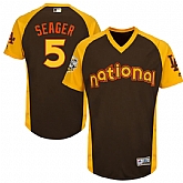 Los Angeles Dodgers #5 Corey Seager Brown Men's 2016 All Star National League Stitched Baseball Jersey,baseball caps,new era cap wholesale,wholesale hats