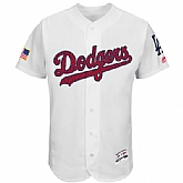 Los Angeles Dodgers Blank White 2016 Fashion Stars & Stripes Flexbase Stitched Baseball Jersey Jiasu,baseball caps,new era cap wholesale,wholesale hats