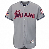 Miami Marlins Blank Gray 2016 Fashion Stars & Stripes Flexbase Stitched Baseball Jersey Jiasu,baseball caps,new era cap wholesale,wholesale hats