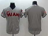 Miami Marlins Blank Gray USA Independence Day 2016 Flexbase Collection Stitched Jersey,baseball caps,new era cap wholesale,wholesale hats