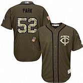 Minnesota Twins #52 Byung-Ho Park Green Salute to Service Stitched Baseball Jersey Jiasu,baseball caps,new era cap wholesale,wholesale hats