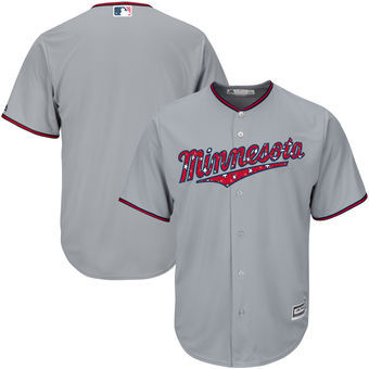 Minnesota Twins Customized Gray 2016 Fashion Stars & Stripes Flexbase Stitched Baseball Jersey