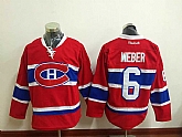 Montreal Canadiens #6 Weber 2016 Red Stitched NHL Jersey,baseball caps,new era cap wholesale,wholesale hats