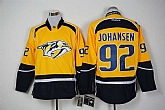Nashville Predators #92 Johansen Yellow Stitched NHL Jersey,baseball caps,new era cap wholesale,wholesale hats
