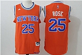 New York Knicks #25 Rose New Orange Stitched NBA Jersey,baseball caps,new era cap wholesale,wholesale hats