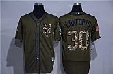 New York Mets #30 Michael Conforto Green Salute to Service Stitched Baseball Jersey,baseball caps,new era cap wholesale,wholesale hats