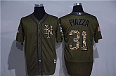 New York Mets #31 Mike Piazza Green Salute to Service Stitched Baseball Jersey,baseball caps,new era cap wholesale,wholesale hats