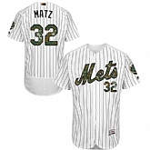 New York Mets #32 Steven Matz White(Blue Strip) Flexbase Collection 2016 Memorial Day Stitched Baseball Jersey Jiasu,baseball caps,new era cap wholesale,wholesale hats