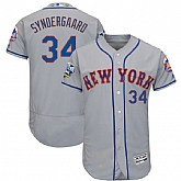 New York Mets #34 Noah Syndergaard Gray 2016 All Star Flexbase Collection Signature Stitched Jersey Jiasu,baseball caps,new era cap wholesale,wholesale hats