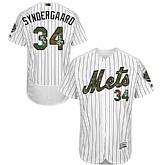 New York Mets #34 Noah Syndergaard White(Blue Strip) Flexbase Collection 2016 Memorial Day Stitched Baseball Jersey Jiasu,baseball caps,new era cap wholesale,wholesale hats