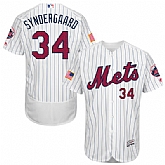 New York Mets #34 Noah Syndergaard White 2016 Fashion Stars & Stripes Flexbase Stitched Baseball Jersey Jiasu,baseball caps,new era cap wholesale,wholesale hats