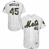 New York Mets #45 Zack Wheeler White(Blue Strip) Flexbase Collection 2016 Memorial Day Stitched Baseball Jersey Jiasu,baseball caps,new era cap wholesale,wholesale hats