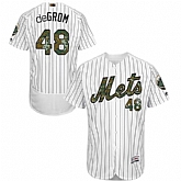 New York Mets #48 Jacob DeGrom White(Blue Strip) Flexbase Collection 2016 Memorial Day Stitched Baseball Jersey Jiasu,baseball caps,new era cap wholesale,wholesale hats