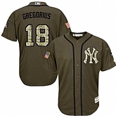 New York Yankees #18 Didi Gregorius Green Salute to Service Stitched Baseball Jersey Jiasu,baseball caps,new era cap wholesale,wholesale hats