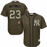 New York Yankees #23 Don Mattingly Green Salute to Service Stitched Baseball Jersey Jiasu,baseball caps,new era cap wholesale,wholesale hats