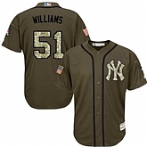 New York Yankees #51 Bernie Williams Green Salute to Service Stitched Baseball Jersey Jiasu,baseball caps,new era cap wholesale,wholesale hats