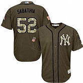 New York Yankees #52 C.C. Sabathia Green Salute to Service Stitched Baseball Jersey Jiasu,baseball caps,new era cap wholesale,wholesale hats