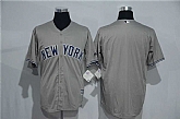 New York Yankees Blank Gray New Cool Base Stitched Baseball Jersey,baseball caps,new era cap wholesale,wholesale hats