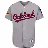 Oakland Athletics Blank Gray 2016 Fashion Stars & Stripes Flexbase Stitched Baseball Jersey Jiasu,baseball caps,new era cap wholesale,wholesale hats