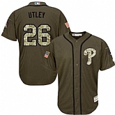 Philadelphia Phillies #26 Chase Utley Green Salute to Service Stitched Baseball Jersey Jiasu,baseball caps,new era cap wholesale,wholesale hats