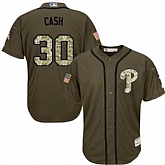 Philadelphia Phillies #30 Dave Cash Green Salute to Service Stitched Baseball Jersey Jiasu,baseball caps,new era cap wholesale,wholesale hats