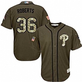 Philadelphia Phillies #36 Robin Roberts Green Salute to Service Stitched Baseball Jersey Jiasu,baseball caps,new era cap wholesale,wholesale hats