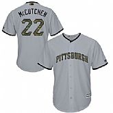 Pittsburgh Pirates #22 Andrew McCutchen Gray New Cool Base 2016 Memorial Day Stitched Baseball Jersey Jiasu,baseball caps,new era cap wholesale,wholesale hats