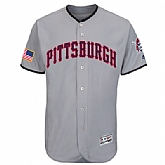 Pittsburgh Pirates Blank Gray 2016 Fashion Stars & Stripes Flexbase Stitched Baseball Jersey Jiasu,baseball caps,new era cap wholesale,wholesale hats