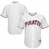 Pittsburgh Pirates Blank White 2016 Fashion Stars & Stripes Flexbase Stitched Baseball Jersey Jiasu,baseball caps,new era cap wholesale,wholesale hats