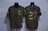 San Diego Padres #27 Matt Kemp Green Salute to Service Stitched Baseball Jersey,baseball caps,new era cap wholesale,wholesale hats