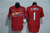 St. Louis Cardinals #1 Ozzie Smith Red New Cool Base Stitched Baseball Jersey,baseball caps,new era cap wholesale,wholesale hats