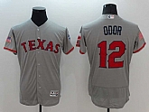 Texas Rangers #12 Rougned Odor Gray USA Independence Day 2016 Flexbase Collection Stitched Jersey,baseball caps,new era cap wholesale,wholesale hats
