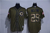 Texas Rangers #29 Adrian Beltre Green Salute to Service Stitched Baseball Jersey,baseball caps,new era cap wholesale,wholesale hats