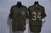 Texas Rangers #34 Nolan Ryan Green Salute to Service Stitched Baseball Jersey,baseball caps,new era cap wholesale,wholesale hats