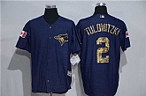 Toronto Blue Jays #2 Troy Tulowitzki Denim Blue Camo Stitched Baseball Jersey,baseball caps,new era cap wholesale,wholesale hats