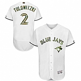 Toronto Blue Jays #2 Troy Tulowitzki White Flexbase Collection 2016 Memorial Day Stitched Baseball Jersey Jiasu,baseball caps,new era cap wholesale,wholesale hats