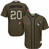 Toronto Blue Jays #20 Josh Donaldson Canada Flag Green Salute to Service Stitched Baseball Jersey Jiasu,baseball caps,new era cap wholesale,wholesale hats